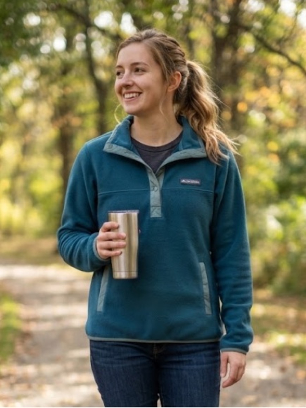 Columbia Pullover Fleece Quarter-Zip Sweater - #